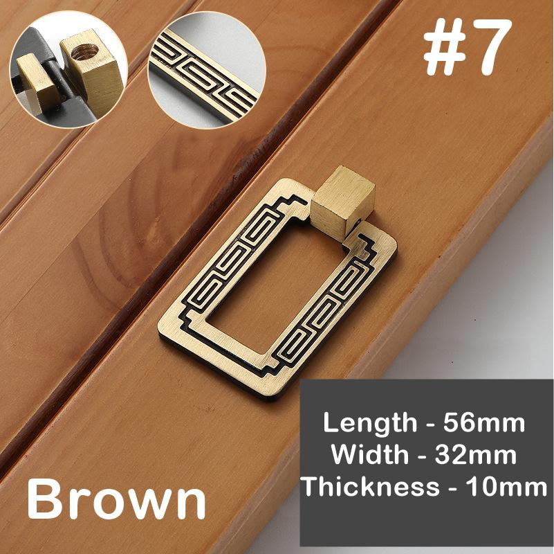Solid Brass Cabinet Cup Pulls - Antique Bronze Finish for Cabinets - #2 Brown 138mm / 1pc