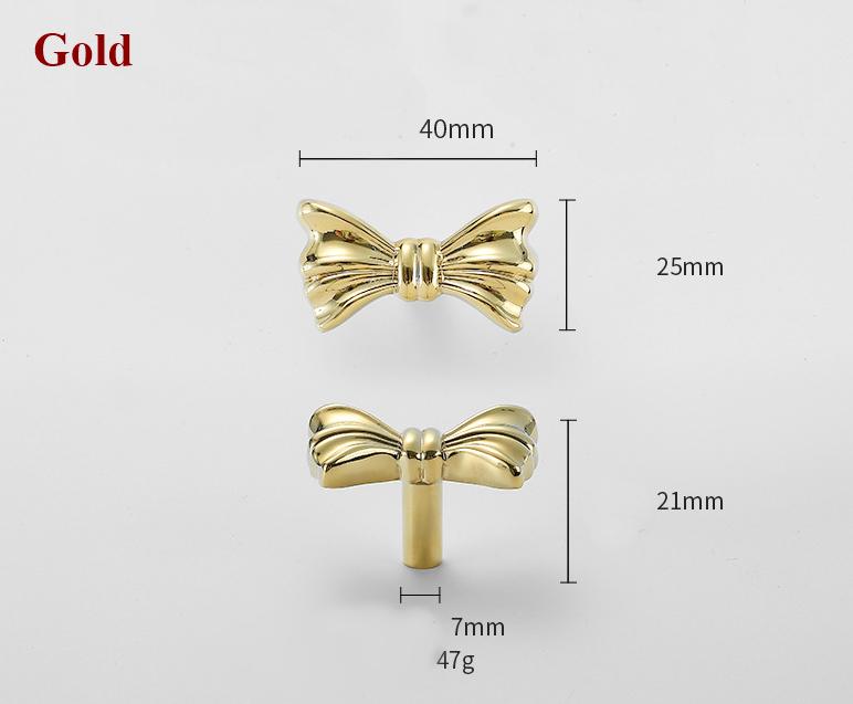 Solid Brass Bow Knob 25x40mm 1 x 1 5/8" Kitchen Cabinet Drawer Pull Handles Door Furniture Aged Antique Bronze Black Silver Gold Wholesale