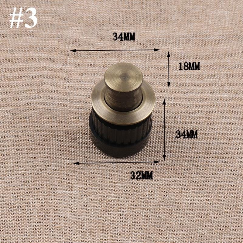 Hidden Shake Knob 34+18 x 32mm 1 3/8"+3/4" x 1 1/4" Invisible Embedded Handle Kitchen Cabinet Door Furniture Hardware Wholesale Bulk