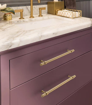 Solid Brass Cabinet Cup Pulls - Black Finish Decorative Hardware - Brass 240mm / 1pc