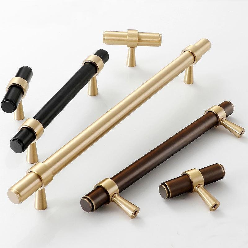 Solid Brass Handles Knobs Cupboard Kitchen Cup Drawer Bin Pulls Cabinet Door Furniture Decor Hardware Wholesale Bulk