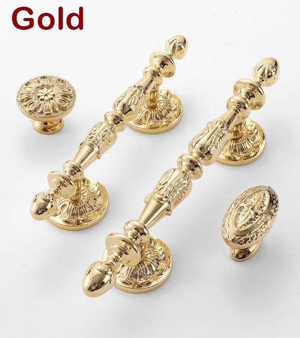 Vintage Retro Style Handles Knobs Drawer Bin Pulls Aged Solid Brass Silver Golden Kitchen Cabinet Door Furniture Hardware Wholesale Bulk