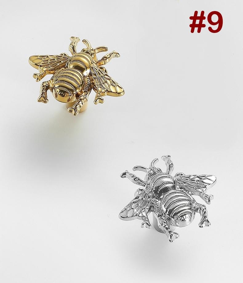 Gold Plated Drawer Pull Knob Handle Solid Brass Hardware For Unique Handmade Furniture Home Vintage Decor Kitchen Bathroom Cabinet Dresser