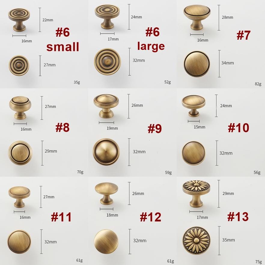 Aged Solid Brass Handles Knobs Cupboard Kitchen Cup Drawer Bin Pulls Antique Bronze Cabinet Door Furniture Decor Hardware Wholesale Bulk