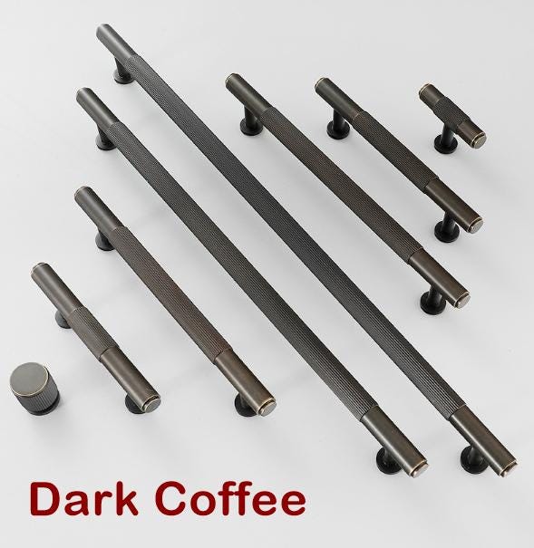 Solid Brass Round Cabinet Cup Pulls - Furniture Decorative Hardware - Brass 164mm / 1pc