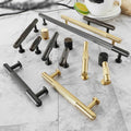 Solid Brass Round Cabinet Cup Pulls - Furniture Decorative Hardware - Brass Round 19mm / 1pc