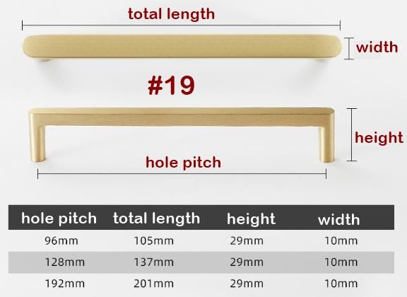Modern Satin Gold Cabinet Handles Knobs Brushed Solid Brass Scandinavian Minimalist Pulls Bedroom Kitchen Bathroom Drawers Dresser Wardrobe