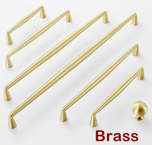 Solid Brass Round Cabinet Cup Pulls - Black Finish for Wardrobes - Black 268mm / 1pc
