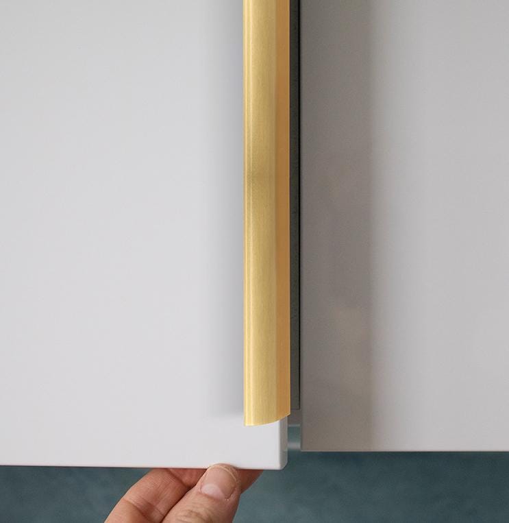 Solid Brass Cabinet Cup Pulls - Furniture for Cabinets & Drawers - 600mm / 1pc