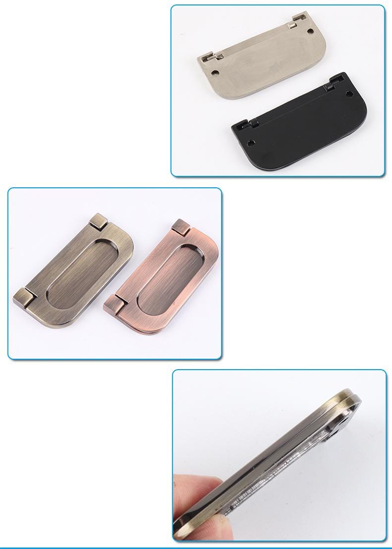 Concealed Kitchen Knob Handles 35 74mm 1 3/8 2 7/8" Cabinet Drawer Door Furniture Black Silver Gold Antique Wholesale Bulk
