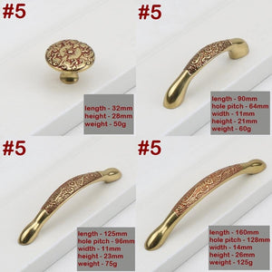 Solid Brass Round Cabinet Pulls & Knobs - Antique Bronze Finish - #2 - 126mm / 1pc