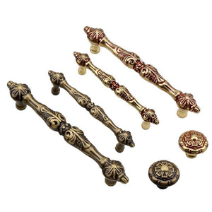 Solid Brass Round Cabinet Pulls & Knobs - Antique Bronze Finish - #3 - 135mm / 1pc
