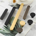 Solid Brass Round Cabinet Pulls & Knobs - Black Finish for Cabinets - Brass 32mm Round / 1pc