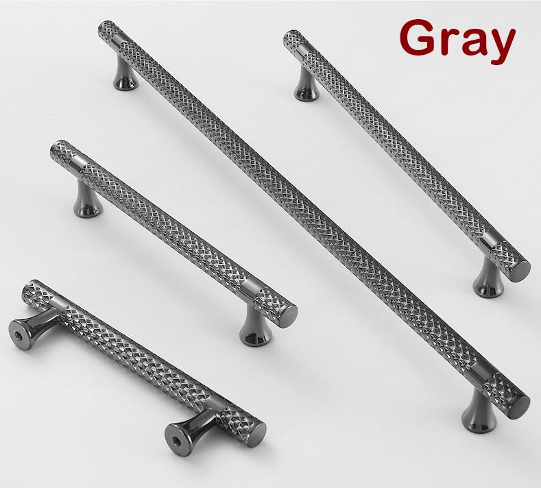 Knurled Handles Knobs Cupboard 4" - 1 ft Solid Raw Brass Heavy Duty Kitchen Cup Drawer Bin Pulls Cabinet Door Furniture Decor Hardware