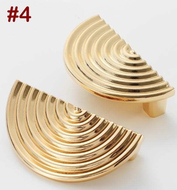 Solid Brass Mid-Century Cabinet Pulls & Knobs - Antique Bronze Finish - #1 - 38mm/bronze / 1pc