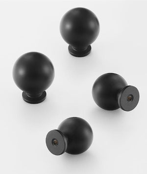 Solid Brass Round Cabinet Pulls & Knobs - Antique Bronze Finish - No.1 Gold (small) / 1pc