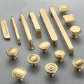 Solid Brass Square Cabinet Cup Pulls - Furniture for Wardrobes - #1 / 1pc