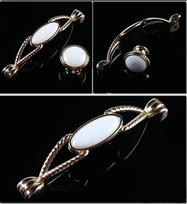 Solid Brass Round Cabinet Cup Pulls - Furniture Decorative Hardware - #5 - 206mm / 1pc
