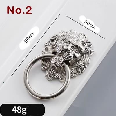 Alloy Floral Door Knocker Ring Pulls - Antique Bronze Finish - No.1 Antique Bronze / 1pc