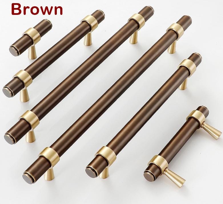 Solid Brass Handles Knobs Cupboard Kitchen Cup Drawer Bin Pulls Cabinet Door Furniture Decor Hardware Wholesale Bulk