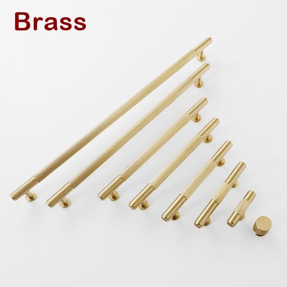 Solid Brass Handles Knobs Cupboard Kitchen Cup Drawer Bin Pulls Cabinet Door Furniture Decor Hardware Wholesale Bulk