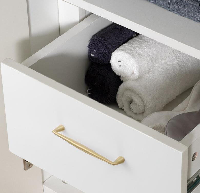 Solid Brass Round Cabinet Cup Pulls - Black Finish for Wardrobes - Black 332mm / 1pc