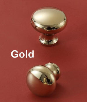 Solid Brass Round Cabinet Pulls & Knobs - Black Finish for Cabinets - Black 28mm / 1pc