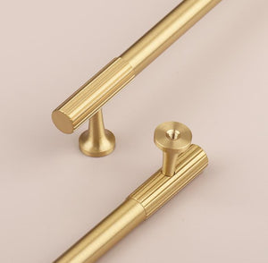 Solid Brass Round Cabinet Cup Pulls - Furniture Decorative Hardware - 126mm / 1pc