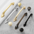 Handles Knobs Drawer Bin Pulls Solid Brass Black Aged Antique Bronze Silver Gold Plated Kitchen Cabinet Door Furniture Hardware Wholesale