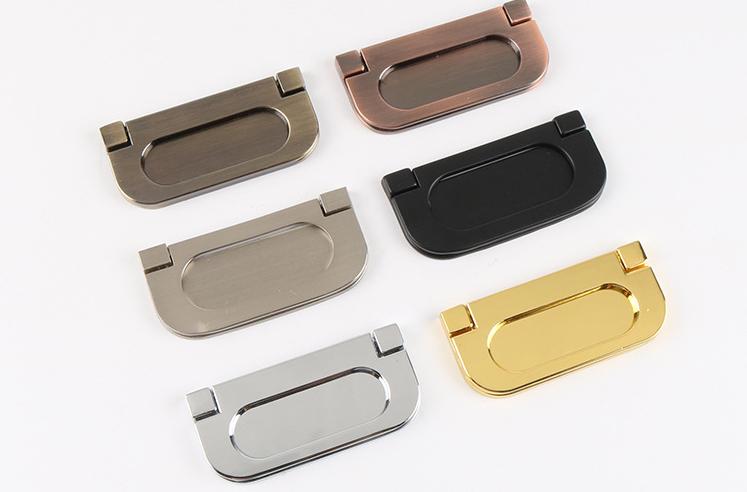 Concealed Kitchen Knob Handles 35 74mm 1 3/8 2 7/8" Cabinet Drawer Door Furniture Black Silver Gold Antique Wholesale Bulk