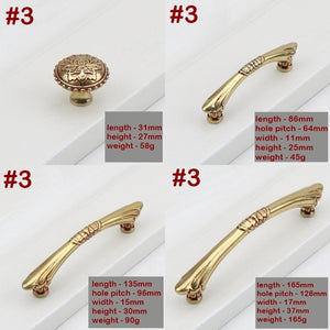 Solid Brass Round Cabinet Pulls & Knobs - Antique Bronze Finish - #1 - 170mm / 1pc