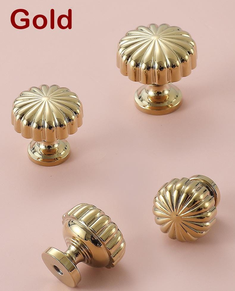 Solid Brass Handles Knobs Cupboard Kitchen Cup Drawer Bin Pulls Cabinet Door Furniture Decor Hardware Wholesale Bulk