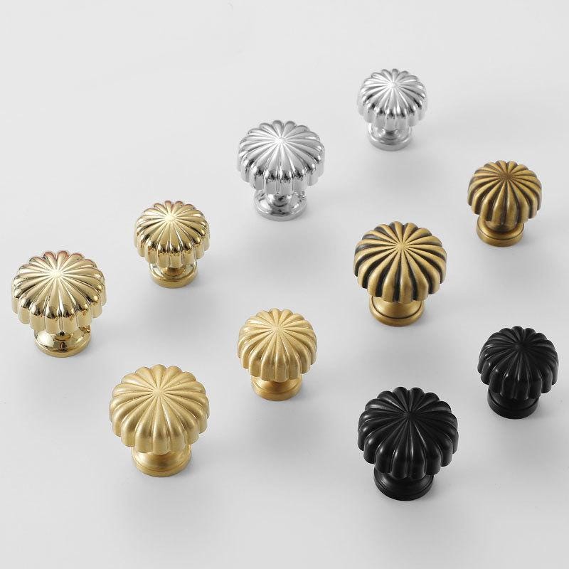 Solid Brass Cabinet Cup Pulls - Black Finish Decorative Hardware - Black 30mm / 1pc