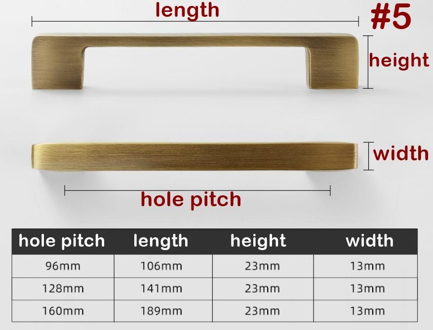 Aged Brass Drawer Pulls Handles Knobs Kitchen Cabinet Dresser Cupboard Wardrobe Door Furniture Solid Raw Brass Hardware Decor Wholesale Bulk