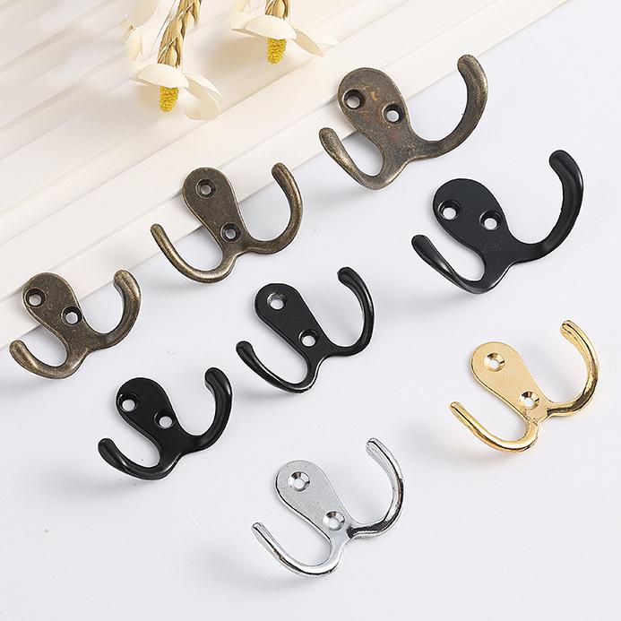 Kitchen Knob Hook Handles 55mm 2 1/8" Cabinet Drawer Door Furniture Black Silver Gold Antique Wholesale Bulk