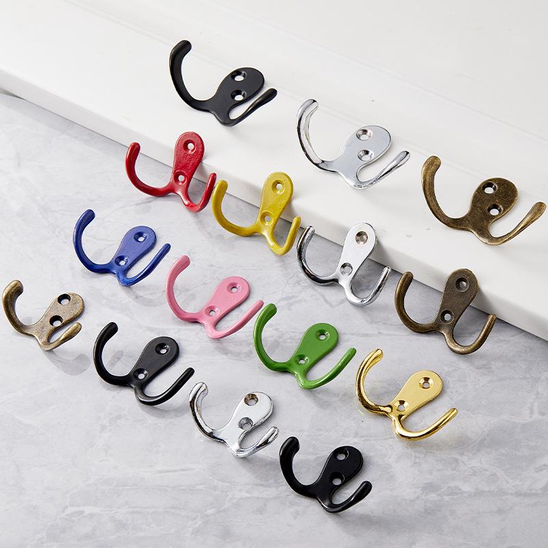 Kitchen Knob Hook Handles 55mm 2 1/8" Cabinet Drawer Door Furniture Black Silver Gold Antique Wholesale Bulk