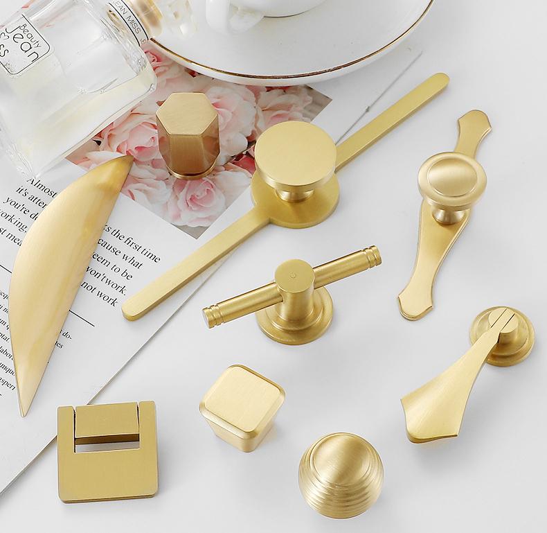 Solid Brass Handles Knobs Cupboard Kitchen Cup Drawer Bin Pulls Cabinet Door Furniture Decor Hardware Wholesale Bulk