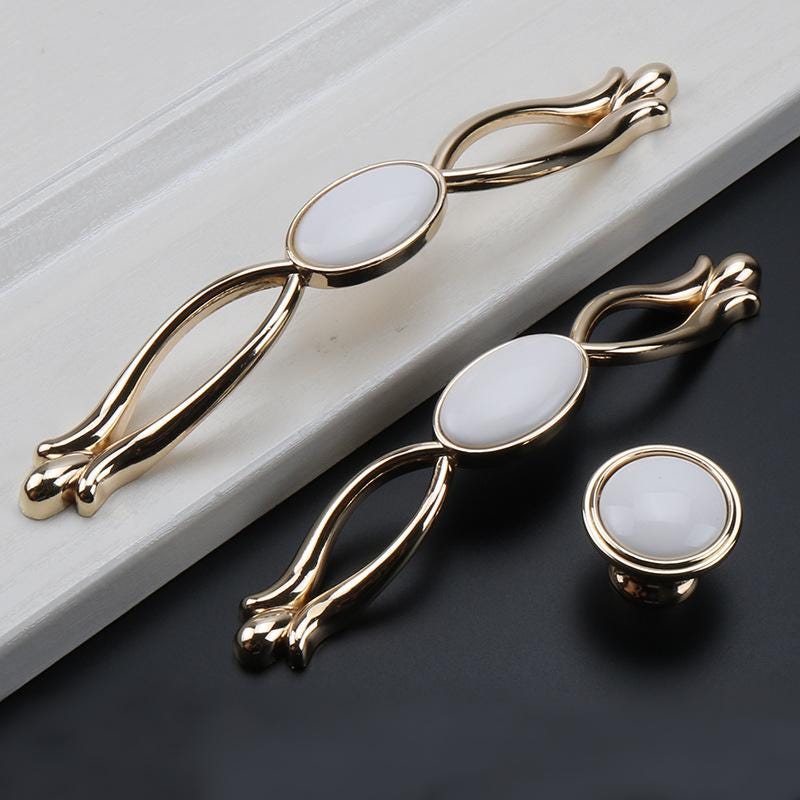 Solid Brass Round Cabinet Cup Pulls - Furniture Decorative Hardware - #5 - 137mm / 1pc