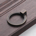 Solid Brass Cabinet Cup Pulls - Antique Bronze Finish for Cabinets - #5 / 1pc