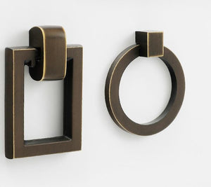 Solid Brass Cabinet Cup Pulls - Antique Bronze Finish for Cabinets - view 8