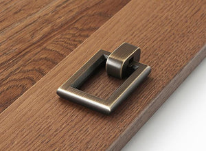 Solid Brass Cabinet Cup Pulls - Antique Bronze Finish for Cabinets - view 6