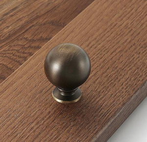 Solid Brass Vintage Cabinet Pulls & Knobs - Antique Bronze Finish - view 7