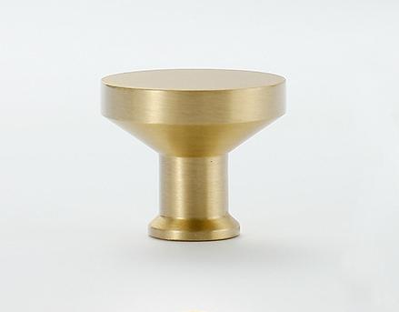 Aged Solid Brass Drawer Knob 24 27 mm 1" 1 1/8" Gold Brass Color Kitchen Door Drawer Pull Furniture Hardware Wholesale