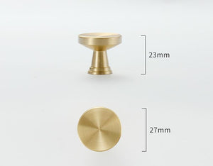 Solid Brass Cabinet Pulls & Knobs - Brass Color Finish for Cabinets - view 3