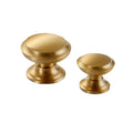 Solid Brass Cabinet Pulls & Knobs - Brass Color Finish for Cabinets - #8 small / 1pc