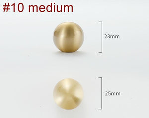 Solid Brass Cabinet Pulls & Knobs - Brass Color Finish for Cabinets - #10 large / 1pc