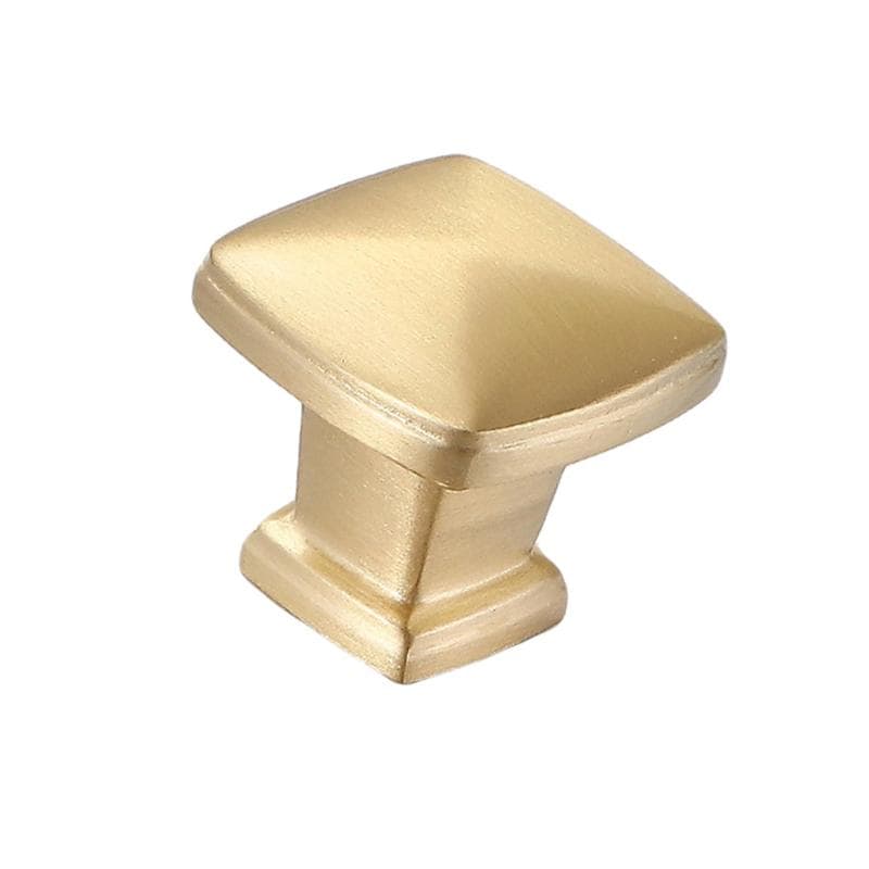Brushed Solid Brass Drawer Knob 26 28 mm 1" 1 1/8" Brass Color Kitchen Door Drawer Pull Furniture Hardware Wholesale