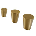 Solid Brass Cabinet Pulls & Knobs - Brass Color Finish for Cabinets - #13 small / 1pc