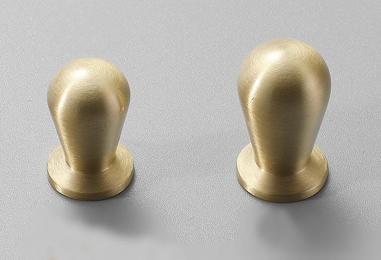 Brushed Solid Brass Drawer Knob 25 29 mm 1" 1 1/8" Brass Color Kitchen Door Drawer Pull Furniture Hardware Wholesale