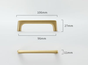 Solid Brass Cabinet Pulls & Knobs - Brass Color Finish for Cabinets - #15 170mm / 1pc